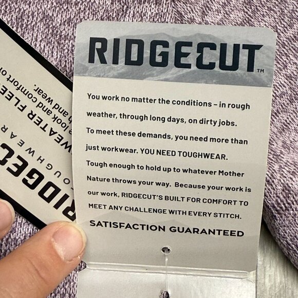 ✅ Womens M Ridgecut Toughwear Full Zip Fleece Jacket/Sweater Outdoor Hiking Gear - Picture 5 of 13